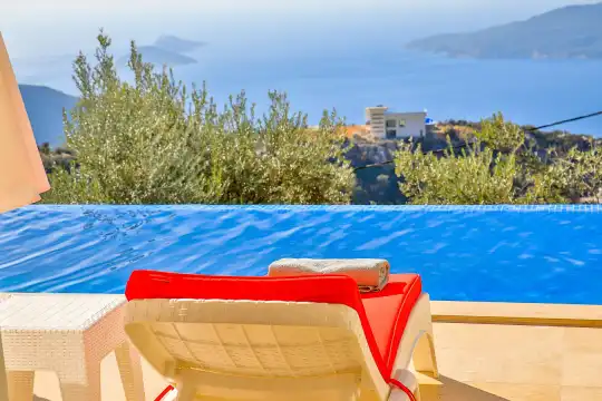Villa Ruj, Isıtmalı Havuz, Deniz Manzaralı, Balayı | Kalkan Villa